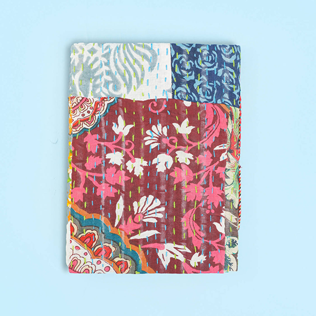 Abstract Diary with Floral Handblock Prints