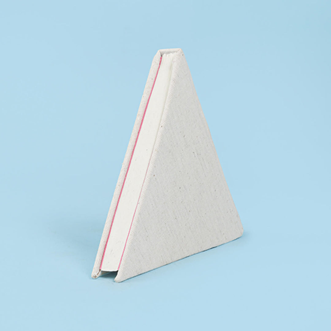 DIY Triangle Diary with Handmade Paper - Set of 2