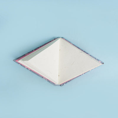 DIY Triangle Diary with Handmade Paper - Set of 2