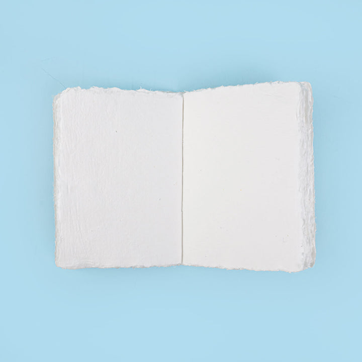 Recycled Denim Diary with Handmade Paper