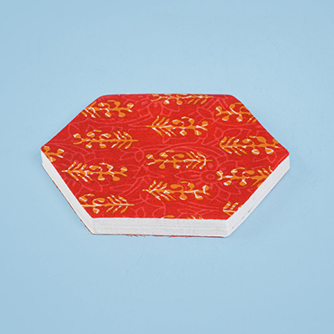 Honeycomb Diary with Handblock Prints - Set of 2