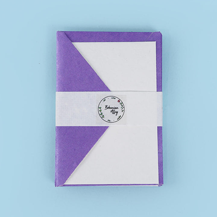 Handmade Paper Envelopes With Cards, Pack of 10