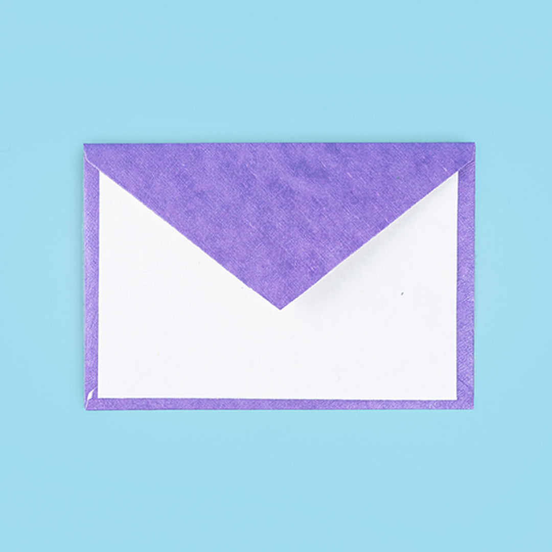 Handmade Paper Envelopes With Cards, Pack of 10