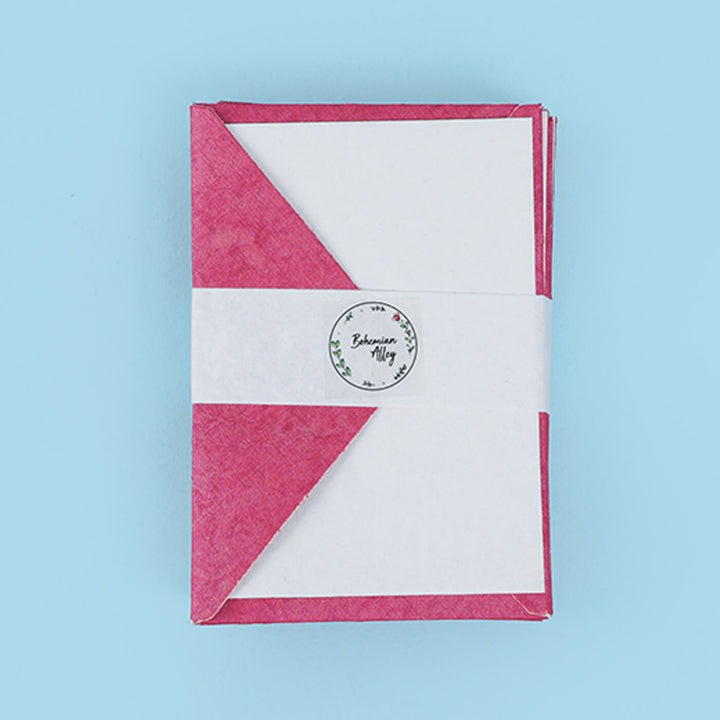 Handmade Paper Envelopes With Cards, Pack of 10