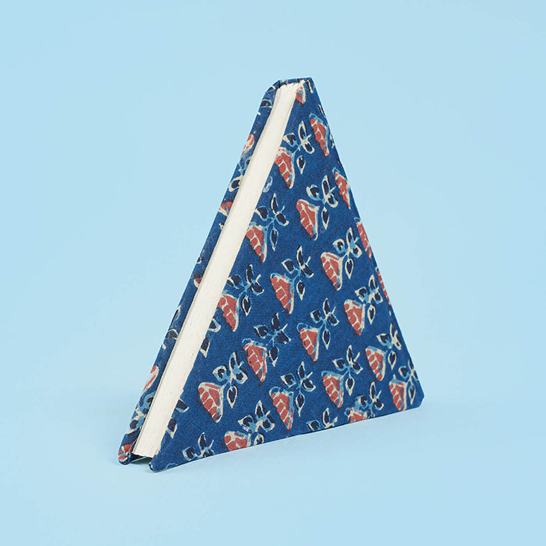 Triangle Diary with Handblock Vibrant Prints - Set of 2