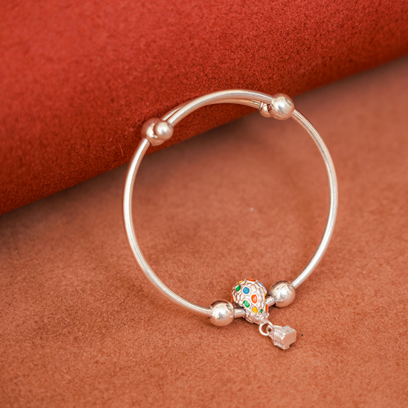 Buy Customizable Silver Baby Kada Online On Zwende