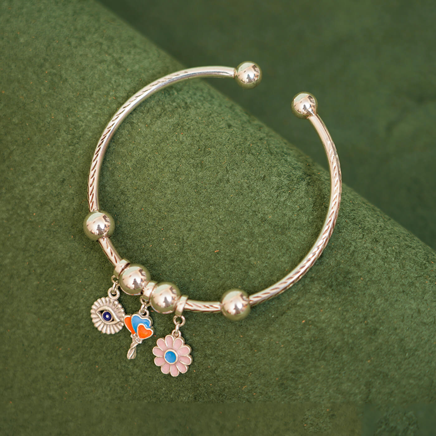 Vintage Gold  Silver Charm Bracelet Pandora  Sedgwicks Jewellery