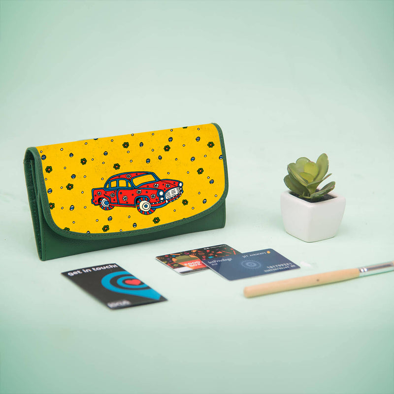 Vinatge Floral Ambassador Classic Flap Wallet