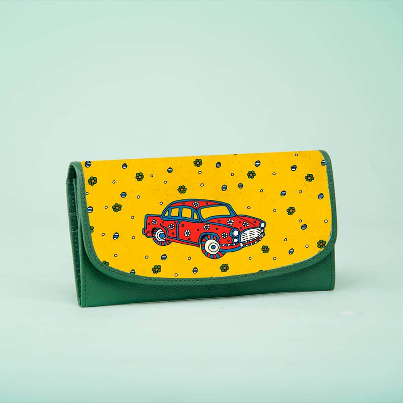 Vinatge Floral Ambassador Classic Flap Wallet
