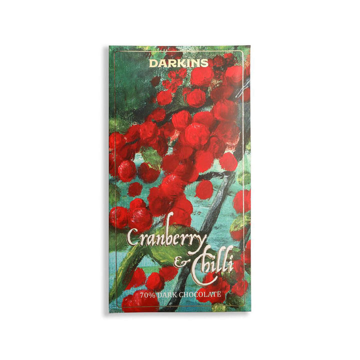 Vegan & Gluten Free | 70% Dark Chocolate with Cranberry & Bhut Jholokia Chilli