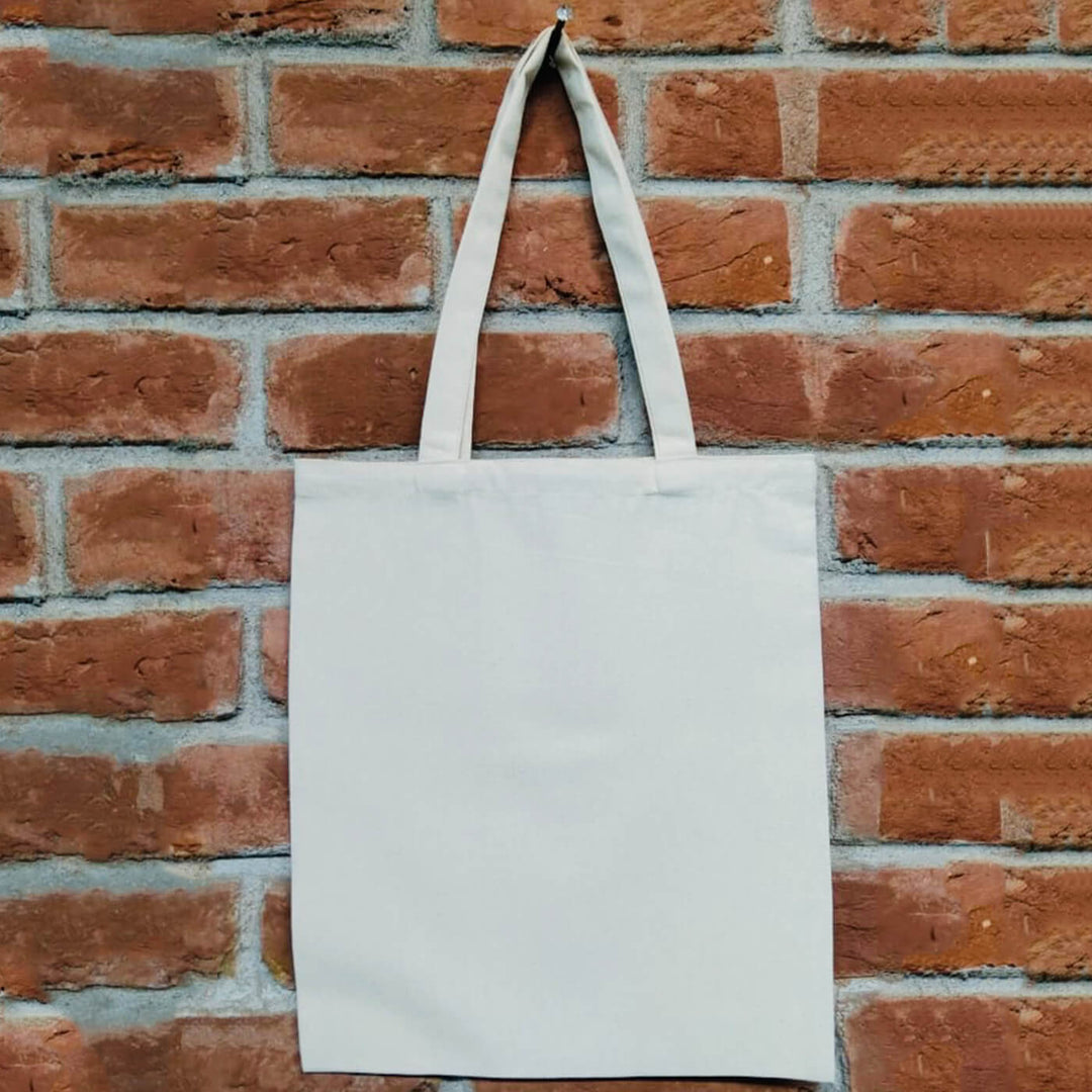 Canvas Bag with Shoulder Handle Plain - (15 x 12 inches)