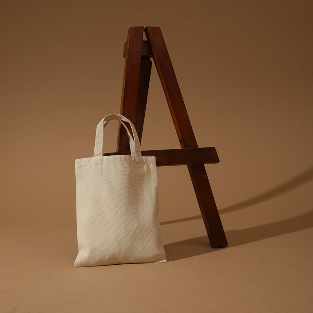 Canvas Bag with small handle Plain - (13 x 10 inches)