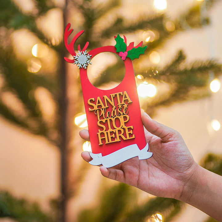 Personalised Handcrafted Wooden Christmas Hanging