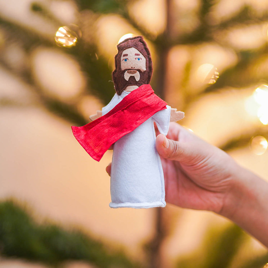 Upcycled Jesus Christ Felt Soft Toy