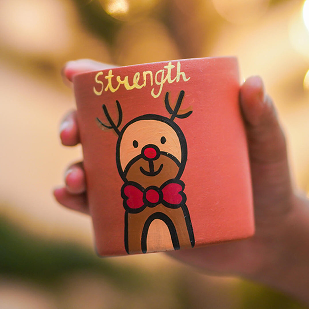 Terracotta Handmade Christmas Planter