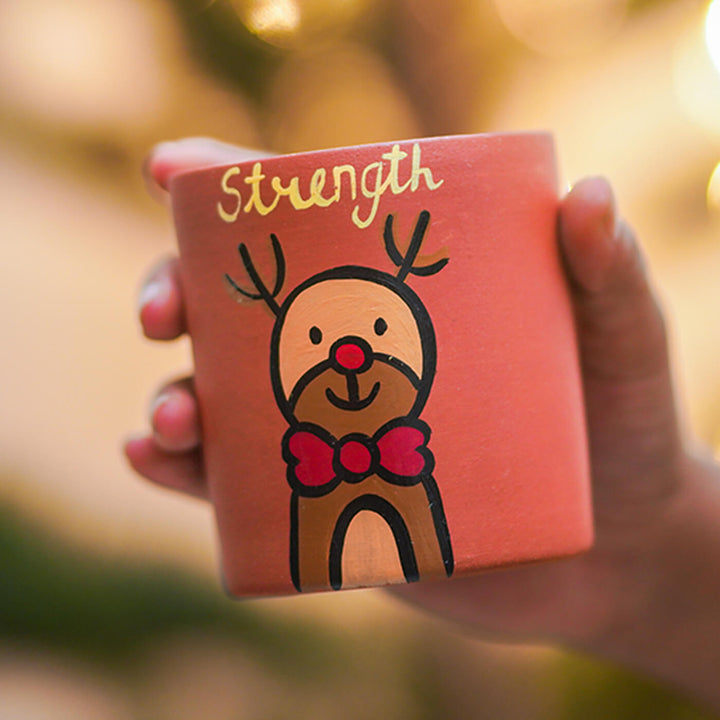 Terracotta Handmade Christmas Planter