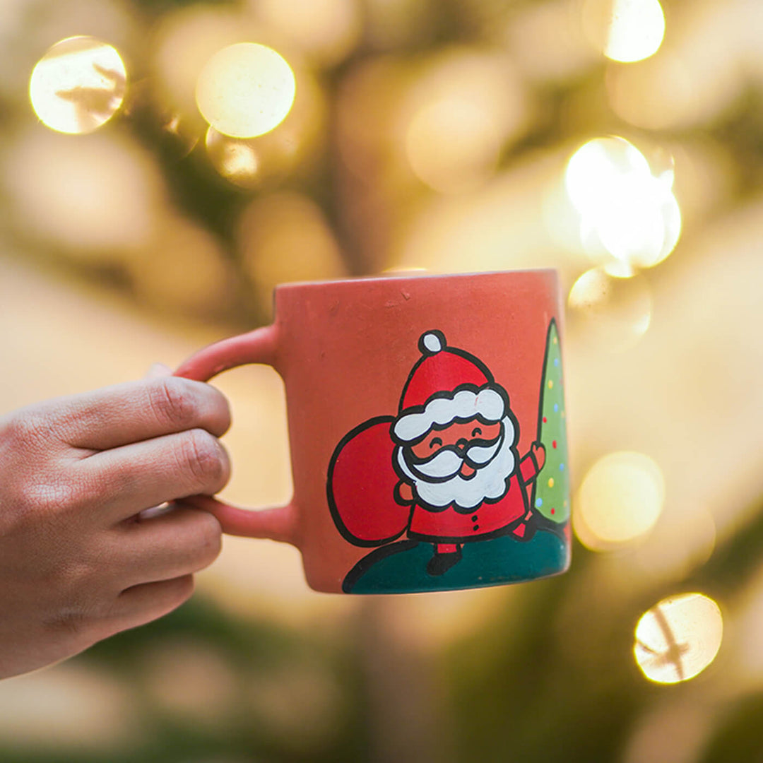 Personalised Terracotta Christmas Mug