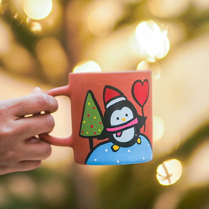 Personalised Terracotta Christmas Mug