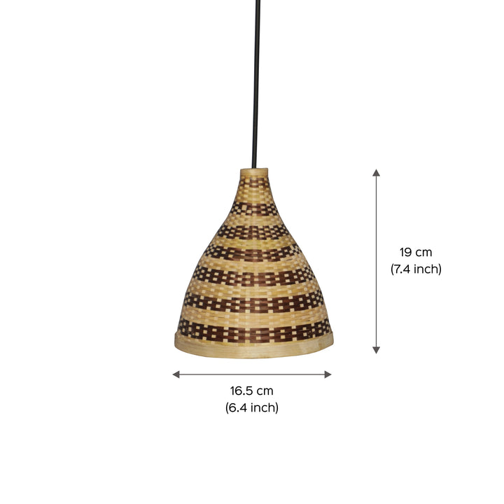 Handmade Dome Bamboo Hanging Lamp
