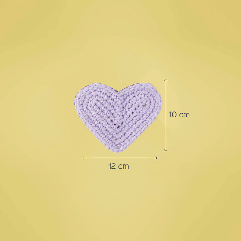 Heart-shaped Crochet Coasters