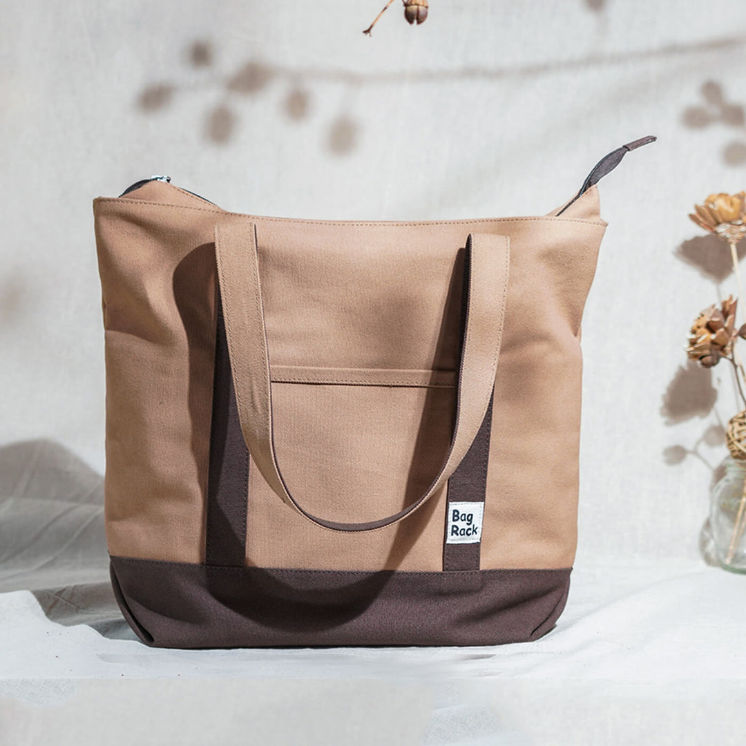 Solid Canvas Tote