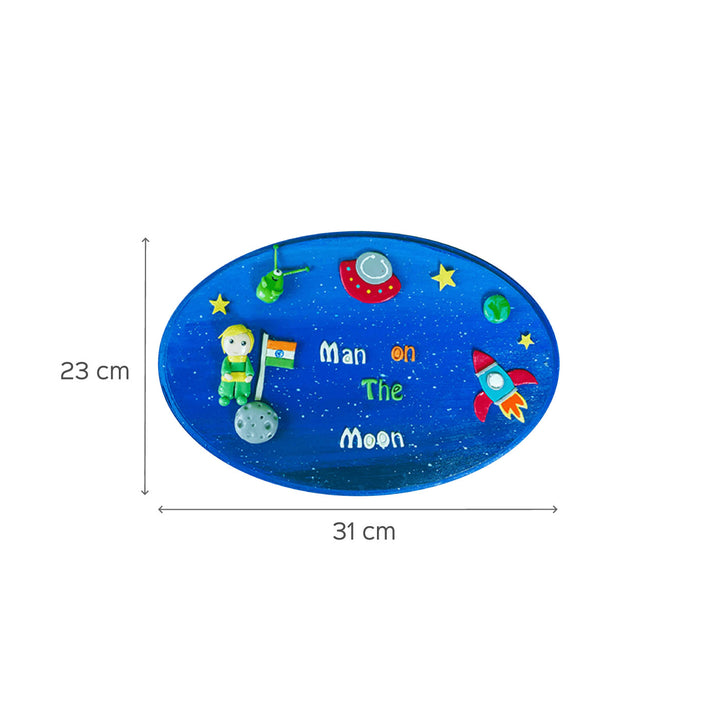 "Man on the Moon" Customizable Nameboard