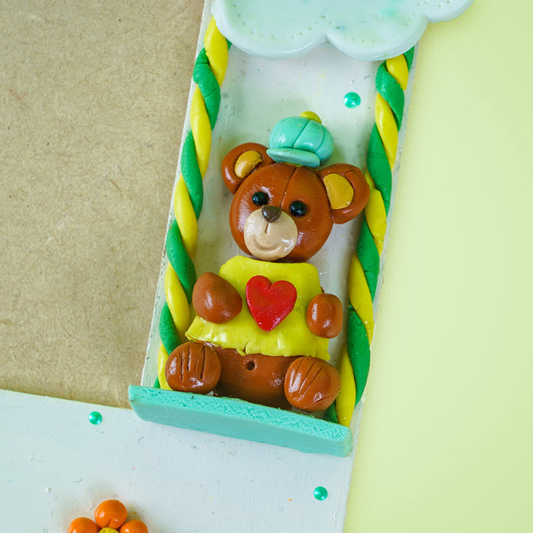 Personalized Handmade Teddy Bear Photo Frame with Photo