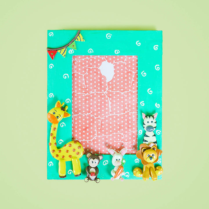 Personalized Jungle Party Photo Frame with Photo