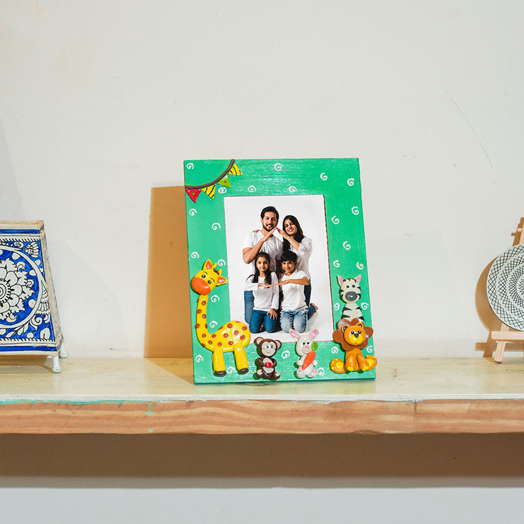 Personalized Jungle Party Photo Frame with Photo