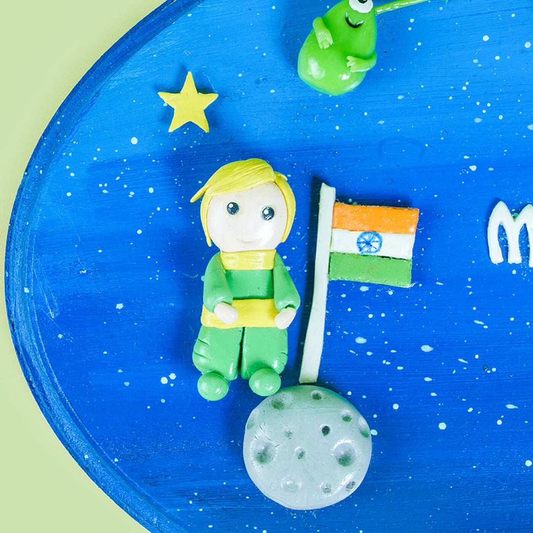 "Man on the Moon" Customizable Nameboard