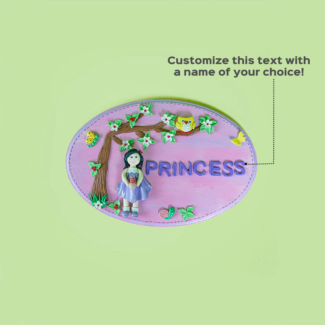 "Princess" Customizable Nameboard