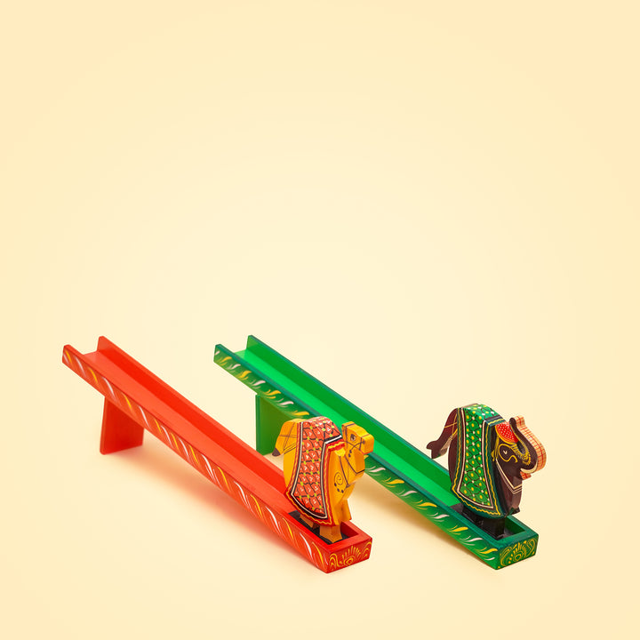 Set of 2 - Animal Walking Toys- Camel & Elephant