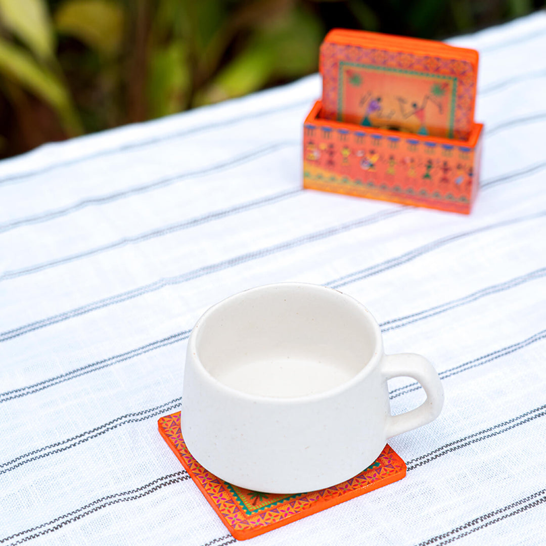 Decoupage Coaster And Tray Set