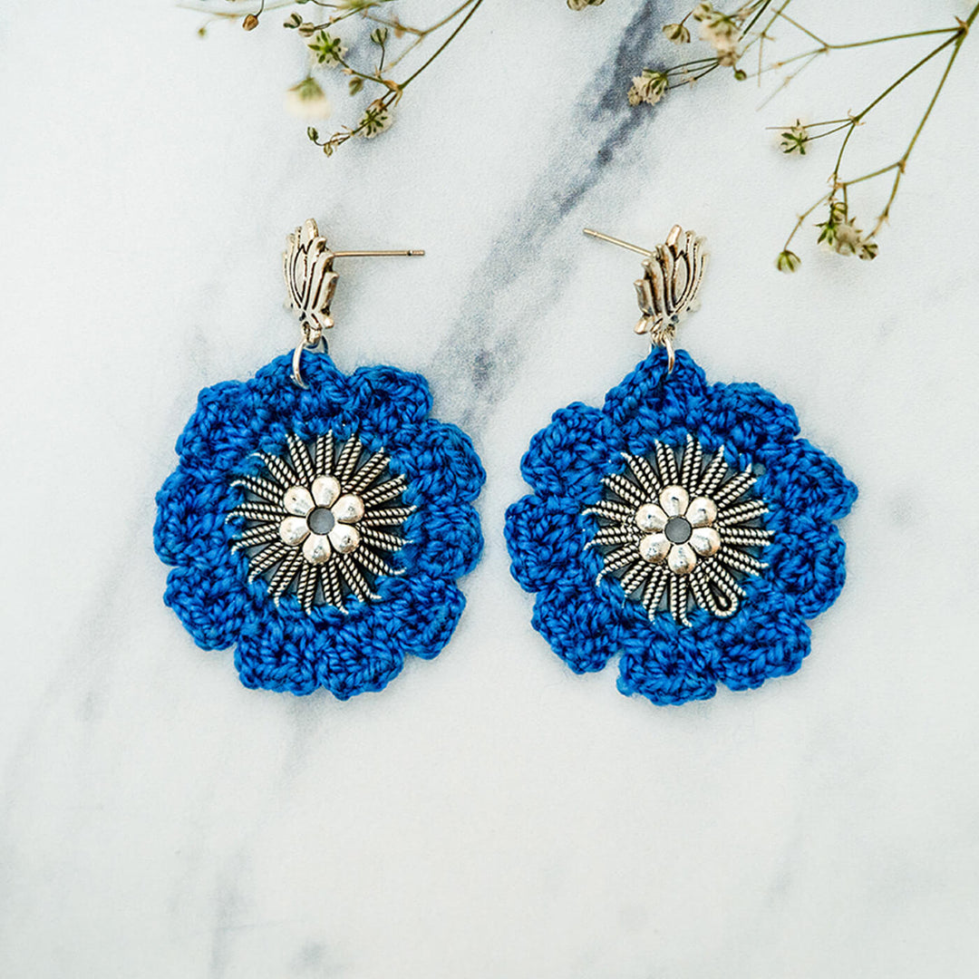 Lotus Crochet Chakra Earrings