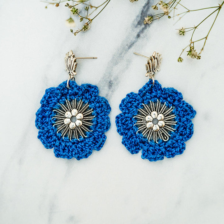 Lotus Crochet Chakra Earrings