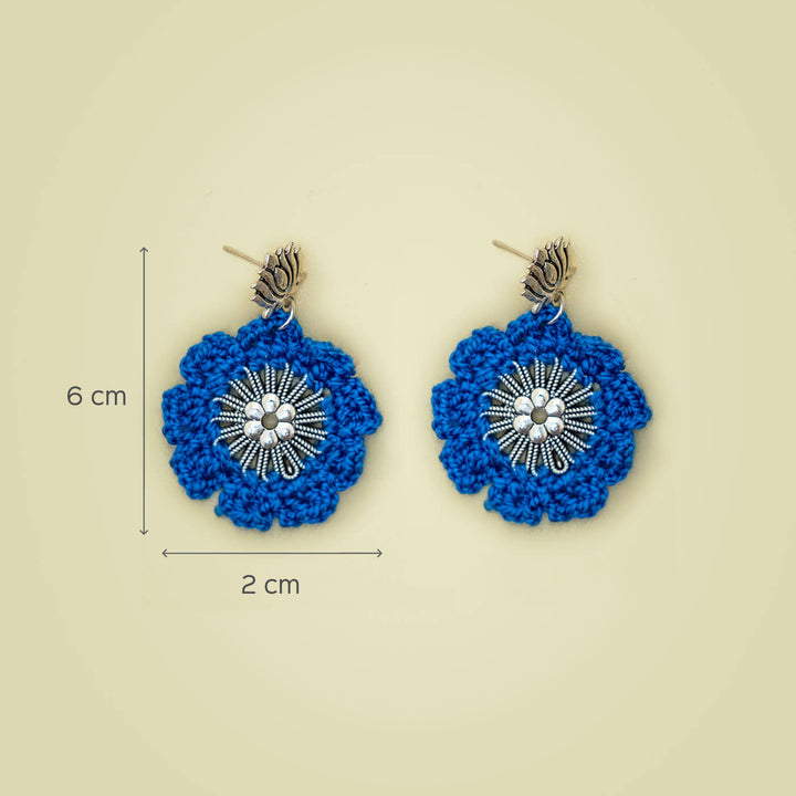Lotus Crochet Chakra Earrings
