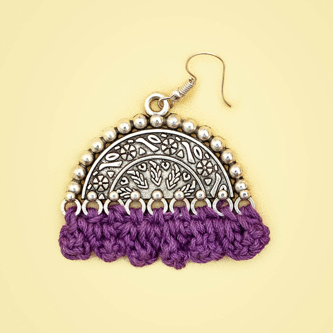 Handmade Champa Crochet Earrings