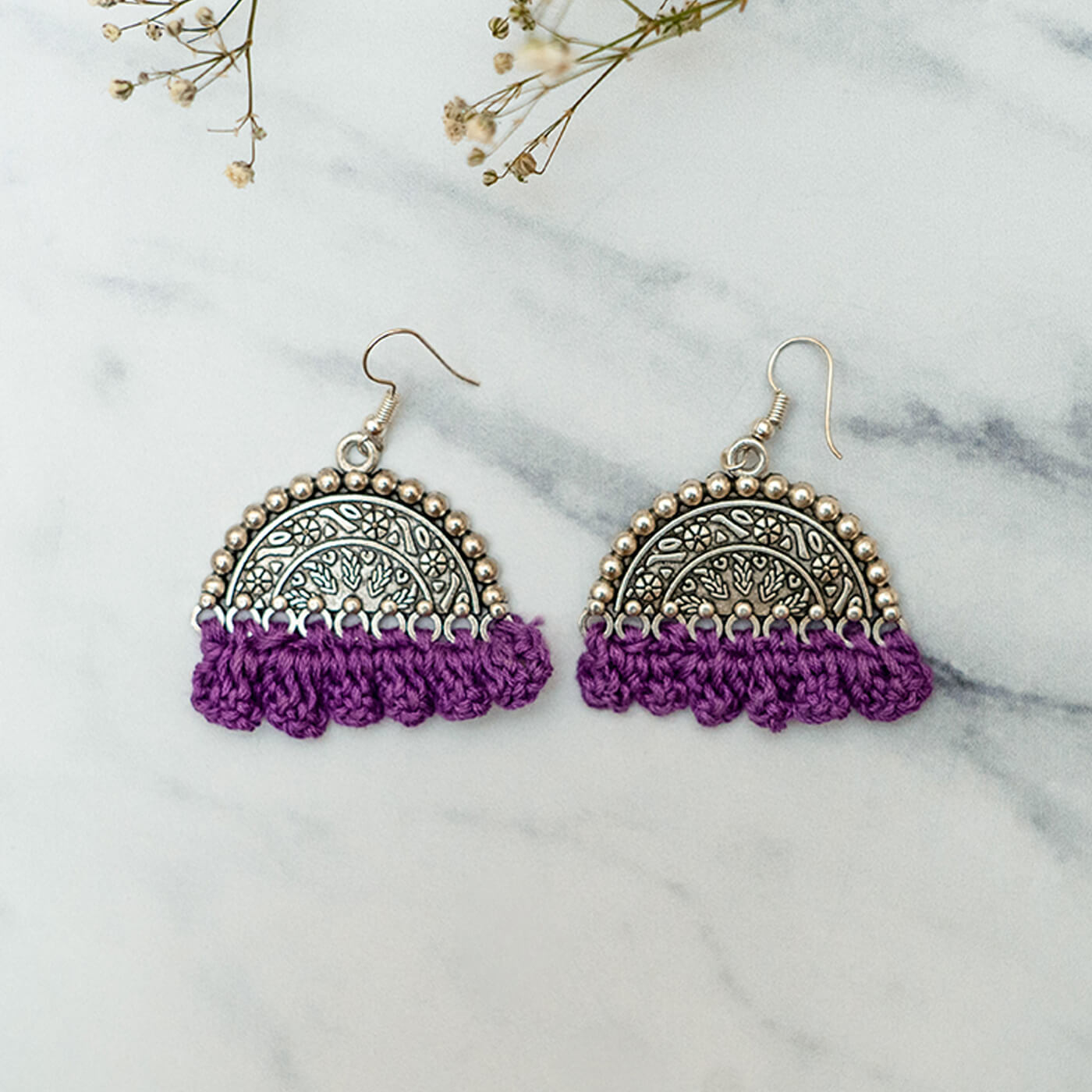 Crochet store earrings online