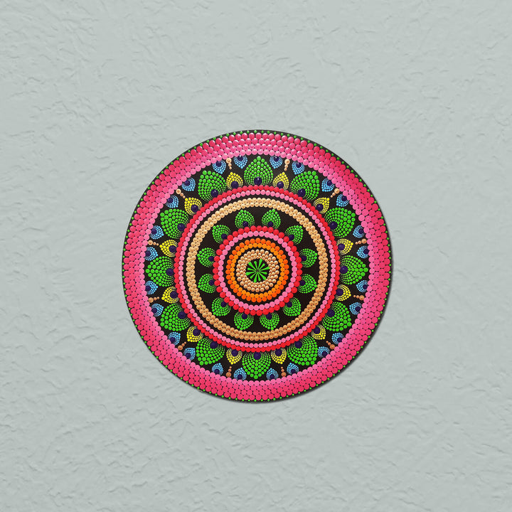 Pink Dot Mandala Wall Hanging