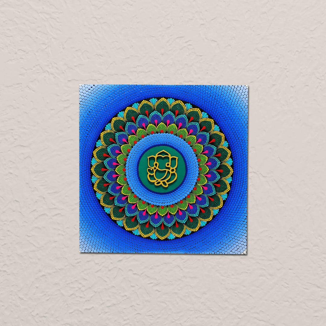Ganesha Dot Mandala Wall Hanging