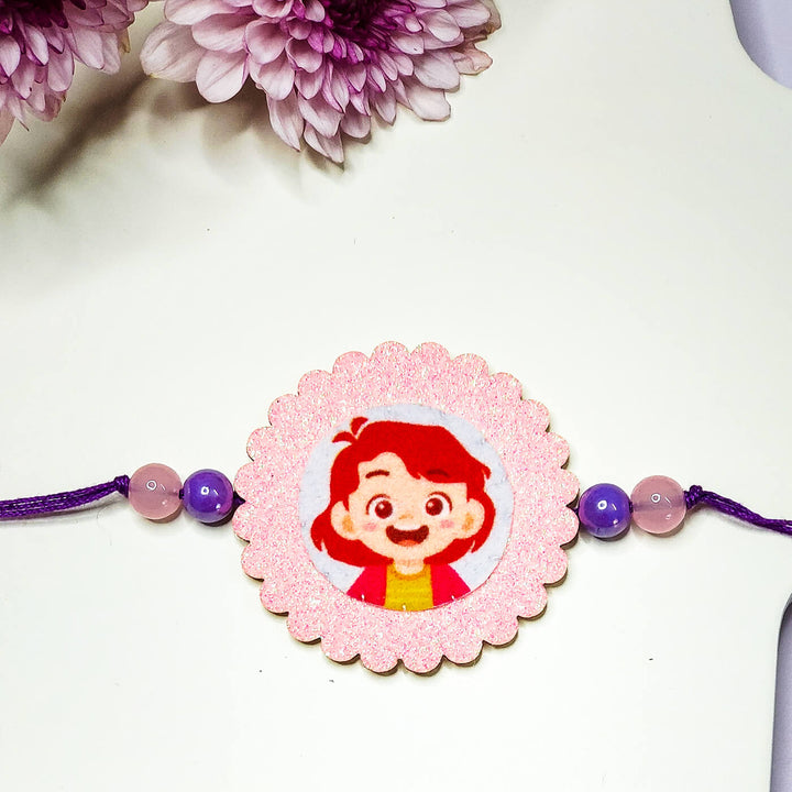 Cute Sister Rakhiglow In The Dark - Close-up of Center Design