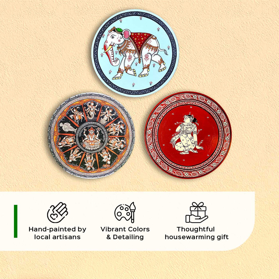 Handpainted Gajaraaj on MDF