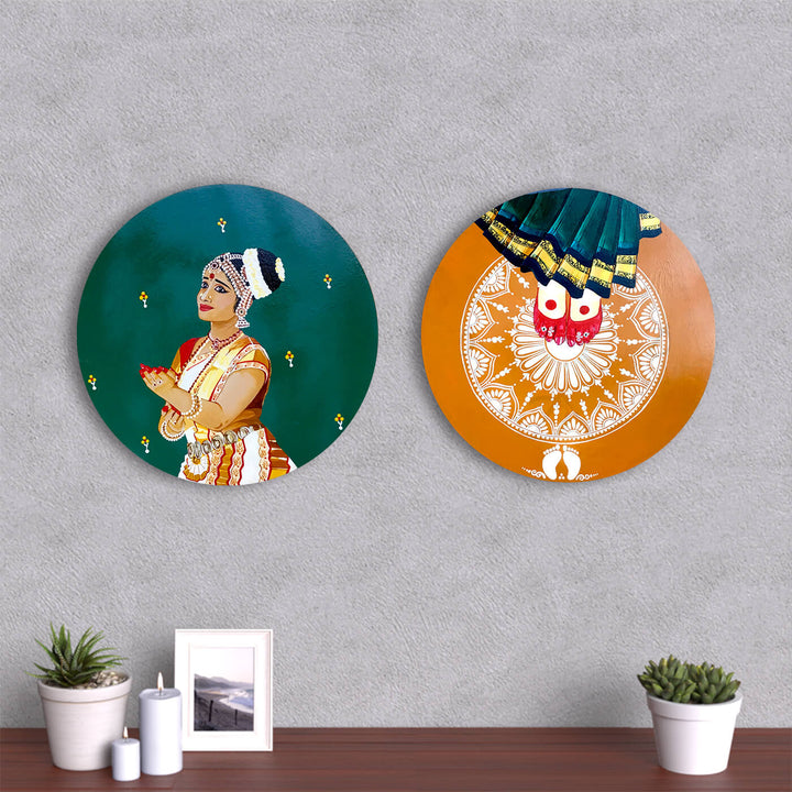 Handpainted Mohiniattam on MDF