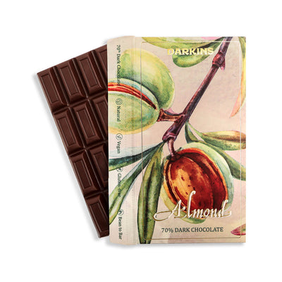 70% Dark | Vegan & Gluten Free Chocolate with Roasted Almonds