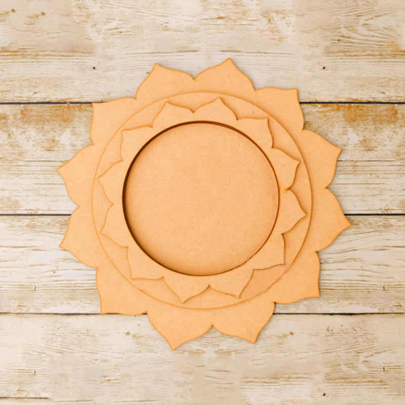 Ready to Paint MDF Shree Yantra Platter - TI152