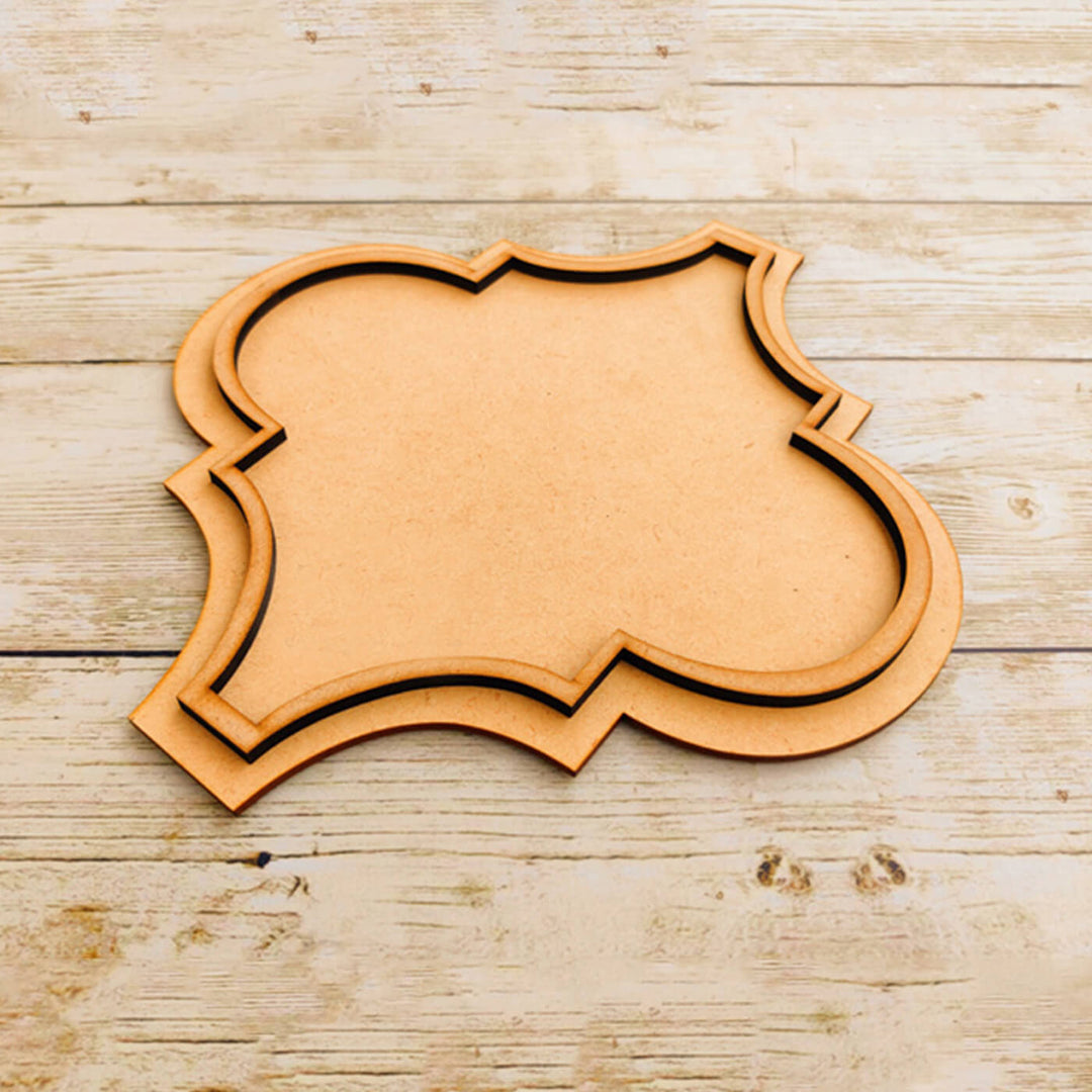 Ready to Paint MDF Damask Platter - TI153