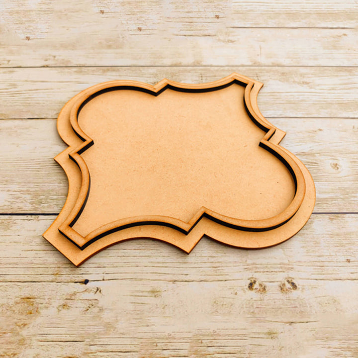 Ready to Paint MDF Damask Platter - TI153