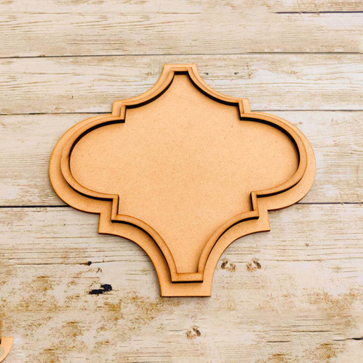 Ready to Paint MDF Damask Platter - TI153