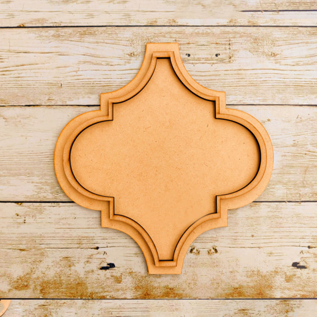 Ready to Paint MDF Damask Platter - TI153