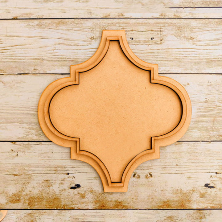 Ready to Paint MDF Damask Platter - TI153